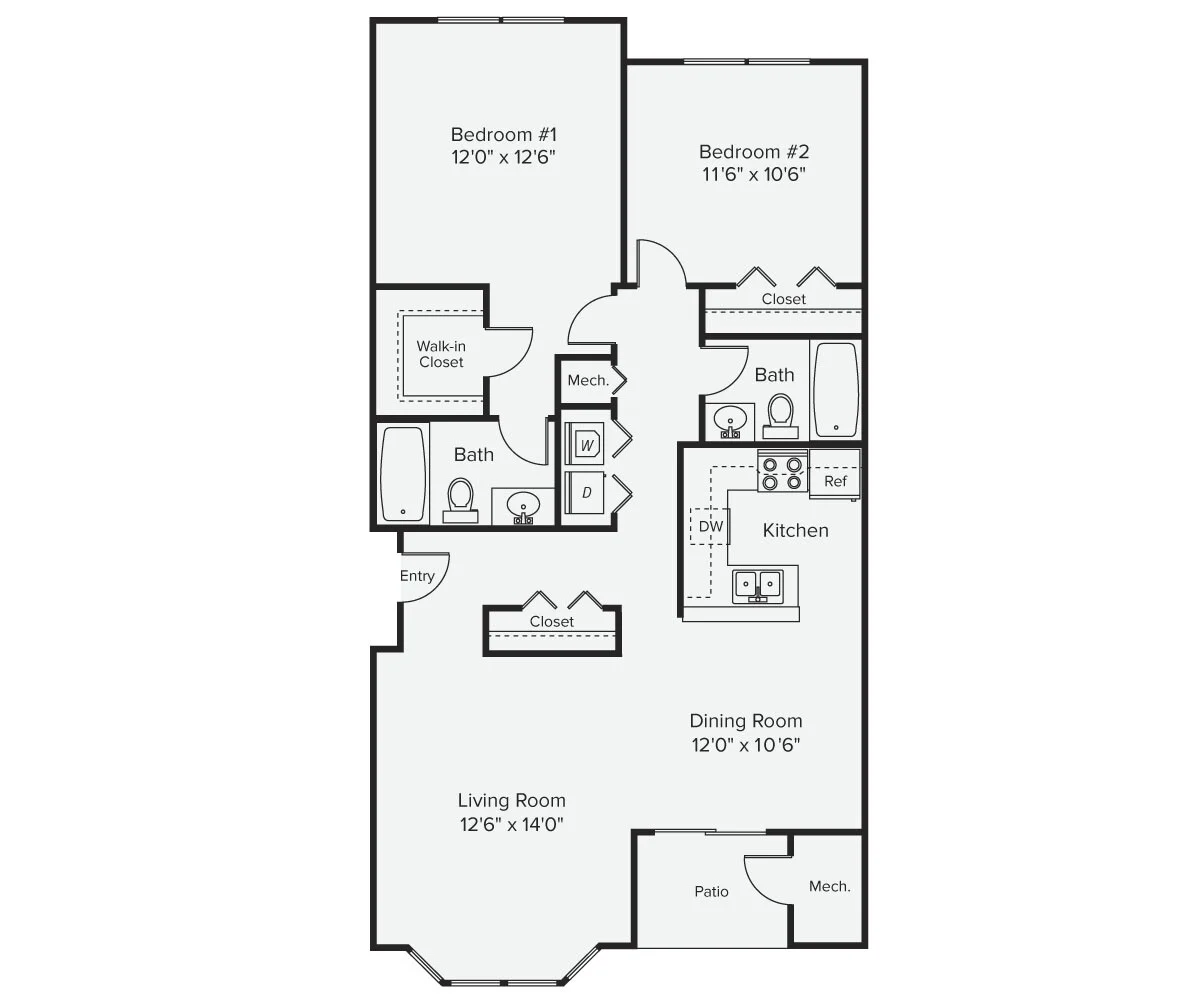 2 bed, 2 bath apartment for rent at 1 Arboretum Way Unit 11-1132, Burlington — photo 1 of 7