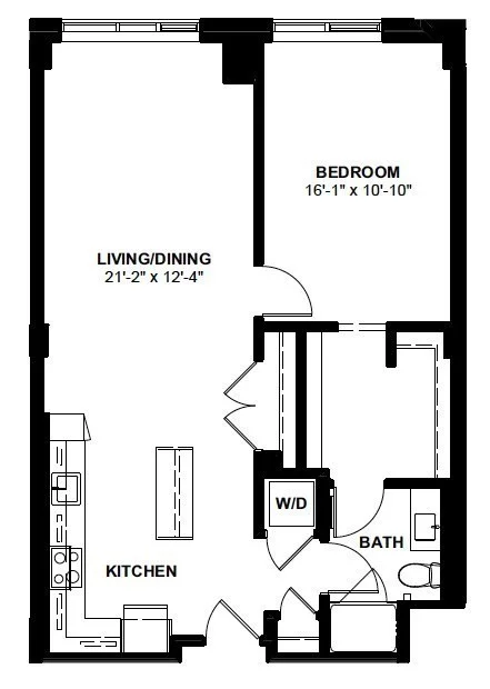 1 bed, 1 bath apartment for rent at 1 Canal St Unit 1022, West End — photo 12 of 12
