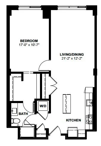 1 bed, 1 bath apartment for rent at 1 Canal St Unit 1023, North End — photo 11 of 11