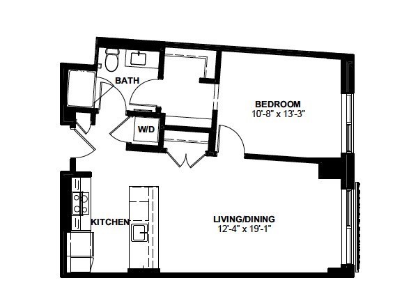 1 bed, 1 bath apartment for rent at 1 Canal St Unit 1029, North End — photo 11 of 11