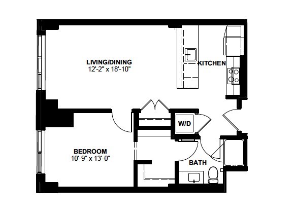 1 bed, 1 bath apartment for rent at 1 Canal St Unit 1032, North End — photo 10 of 10
