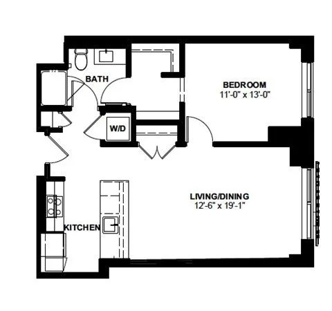 1 bed, 1 bath apartment for rent at 1 Canal St Unit 1035, North End — photo 10 of 10
