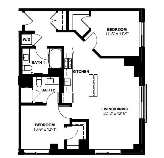 2 bed, 2 bath apartment for rent at 1 Canal St Unit 1037, North End — photo 13 of 13