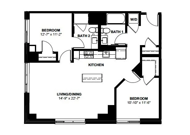 2 bed, 2 bath apartment for rent at 1 Canal St Unit 1038, West End — photo 12 of 12