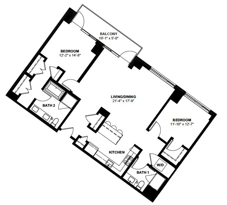 2 bed, 2 bath apartment for rent at 1 Canal St Unit 1108, West End — photo 12 of 12