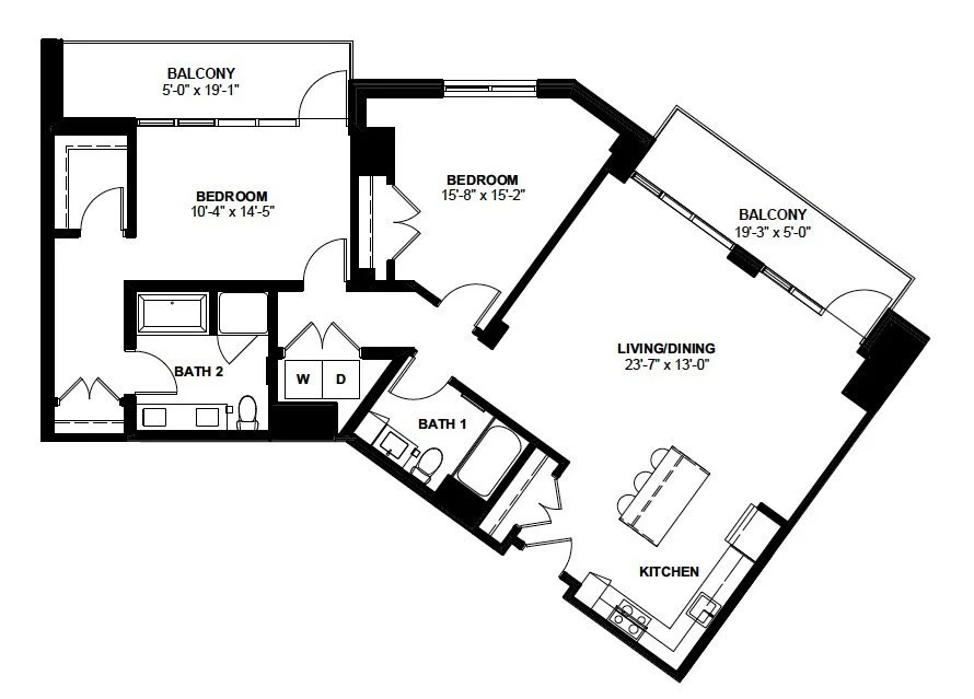 2 bed, 2 bath apartment for rent at 1 Canal St Unit 1112, West End — photo 12 of 12