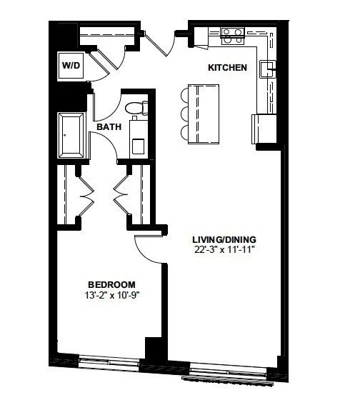 1 bed, 1 bath apartment for rent at 1 Canal St Unit 1113, West End — photo 12 of 12