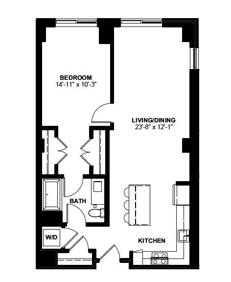 1 bed, 1 bath apartment for rent at 1 Canal St Unit 1114, North End — photo 11 of 11
