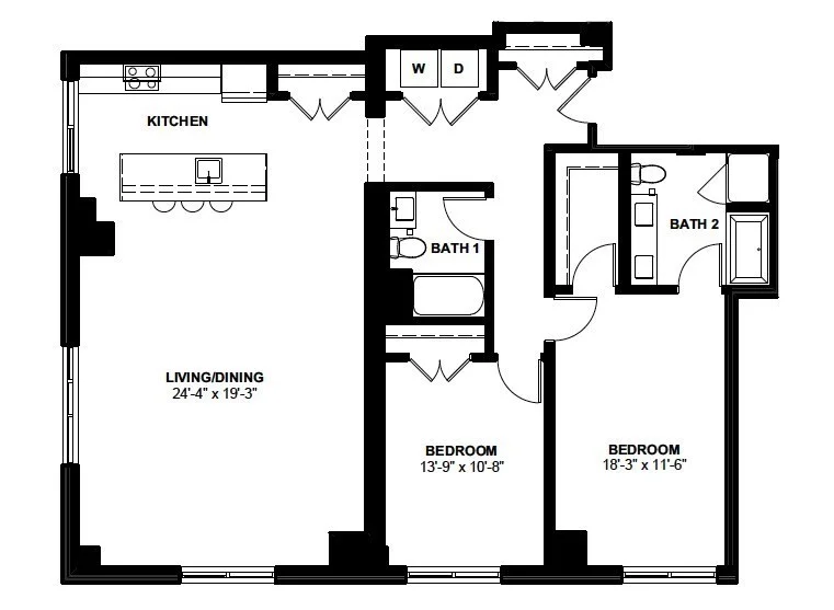 2 bed, 2 bath apartment for rent at 1 Canal St Unit 1202, North End — photo 12 of 12