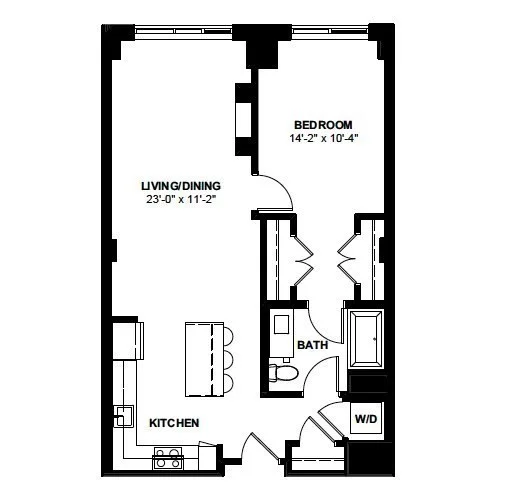 1 bed, 1 bath apartment for rent at 1 Canal St Unit 1215, North End — photo 11 of 11