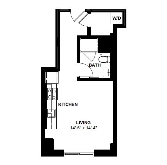 Studio bed, 1 bath apartment for rent at 1 Canal St Unit 403, North End — photo 11 of 11