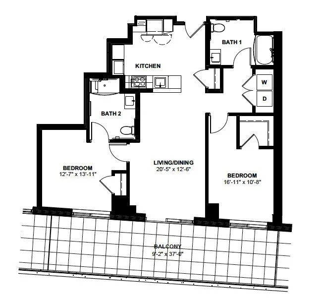 2 bed, 2 bath apartment for rent at 1 Canal St Unit 421, North End — photo 13 of 13