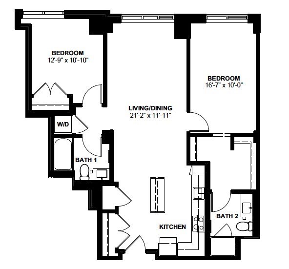 2 bed, 2 bath apartment for rent at 1 Canal St Unit 424, North End — photo 14 of 14