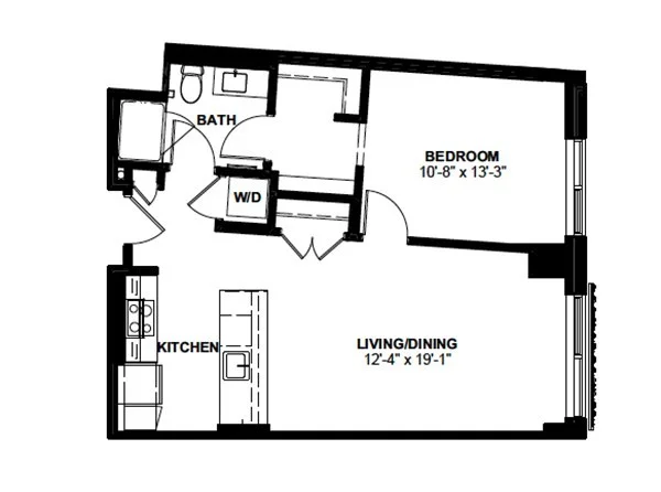 1 bed, 1 bath apartment for rent at 1 Canal St Unit 429, North End — photo 10 of 10