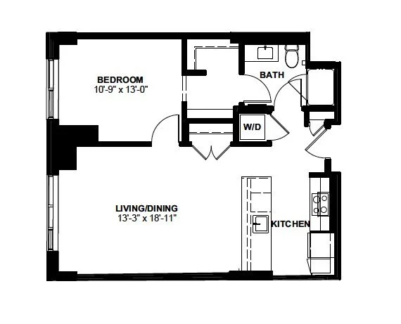 1 bed, 1 bath apartment for rent at 1 Canal St Unit 434, North End — photo 10 of 10