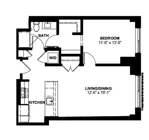 1 bed, 1 bath apartment for rent at 1 Canal St Unit 435, North End — photo 10 of 10