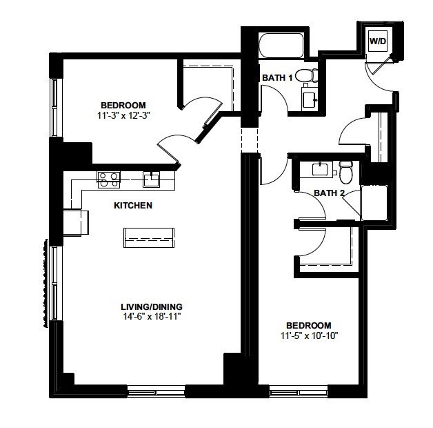 2 bed, 2 bath apartment for rent at 1 Canal St Unit 504, North End — photo 14 of 14