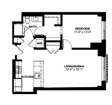 1 bed, 1 bath apartment for rent at 1 Canal St Unit 535, North End — photo 10 of 10