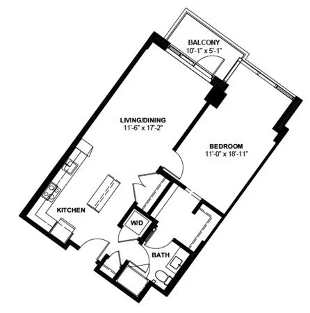1 bed, 1 bath apartment for rent at 1 Canal St Unit 609, North End — photo 11 of 11