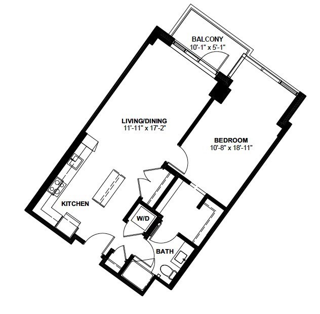 1 bed, 1 bath apartment for rent at 1 Canal St Unit 610, North End — photo 11 of 11