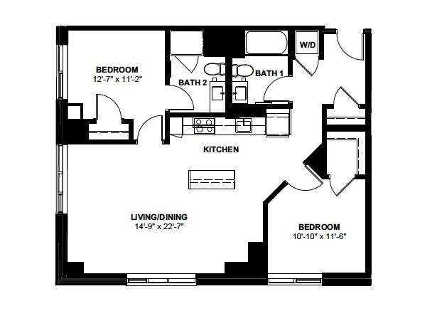2 bed, 2 bath apartment for rent at 1 Canal St Unit 638, North End — photo 14 of 14