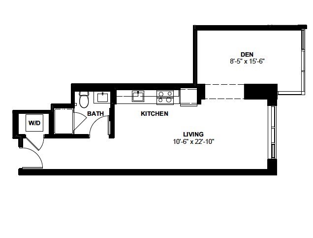 Studio bed, 1 bath apartment for rent at 1 Canal St Unit 701, North End — photo 11 of 11