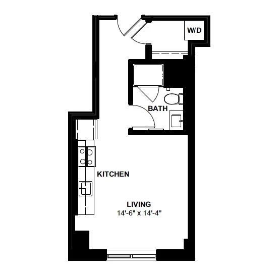 Studio bed, 1 bath apartment for rent at 1 Canal St Unit 703, North End — photo 11 of 11