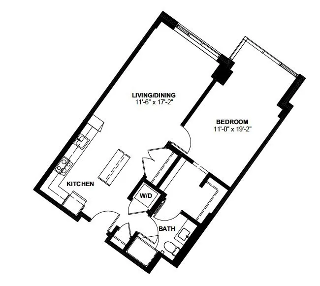 1 bed, 1 bath apartment for rent at 1 Canal St Unit 709, West End — photo 11 of 11