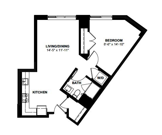 1 bed, 1 bath apartment for rent at 1 Canal St Unit 718, North End — photo 11 of 11