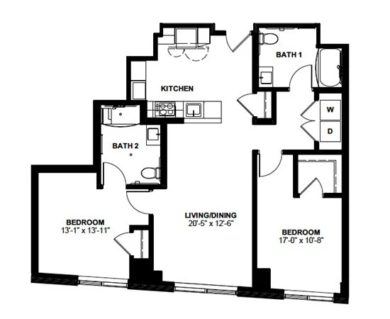 2 bed, 2 bath apartment for rent at 1 Canal St Unit 721, North End — photo 12 of 12