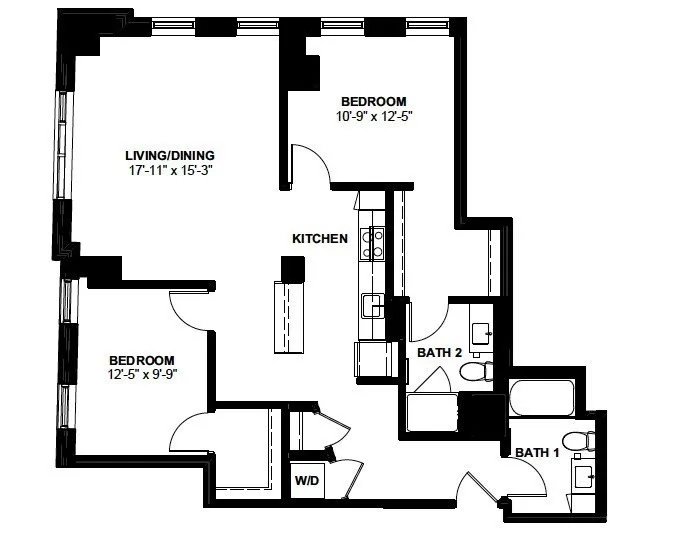 2 bed, 2 bath apartment for rent at 1 Canal St Unit 725, North End — photo 12 of 12