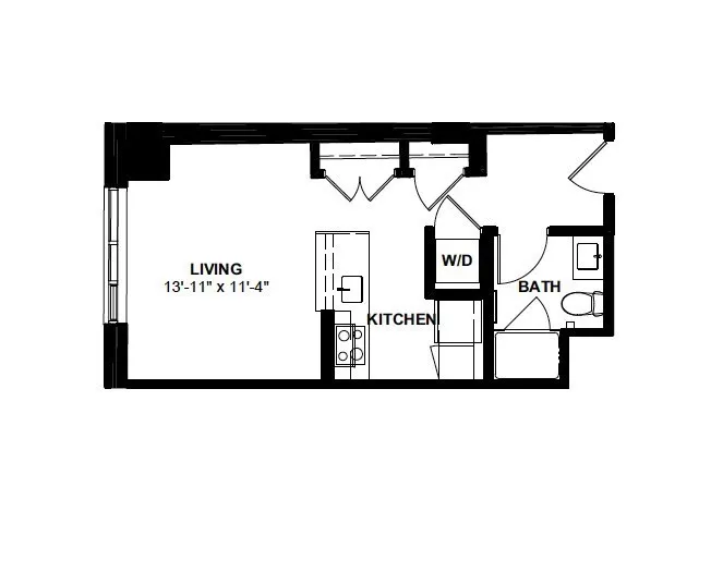 Studio bed, 1 bath apartment for rent at 1 Canal St Unit 736, West End — photo 11 of 11