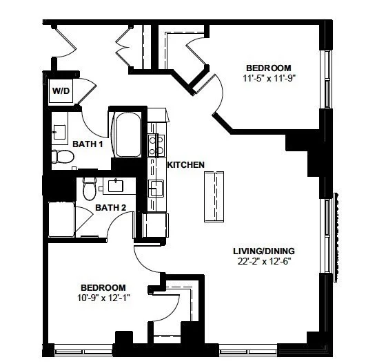 2 bed, 2 bath apartment for rent at 1 Canal St Unit 737, North End — photo 12 of 12