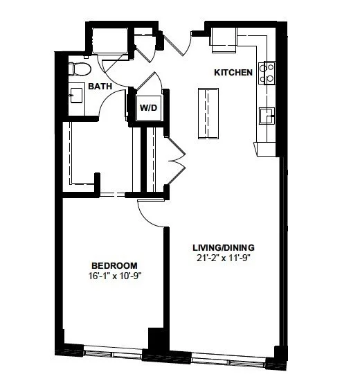 1 bed, 1 bath apartment for rent at 1 Canal St Unit 819, North End — photo 11 of 11