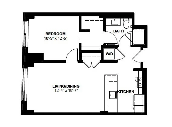 1 bed, 1 bath apartment for rent at 1 Canal St Unit 830, North End — photo 10 of 10