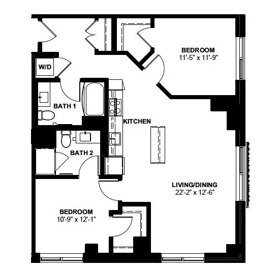 2 bed, 2 bath apartment for rent at 1 Canal St Unit 837, North End — photo 12 of 12