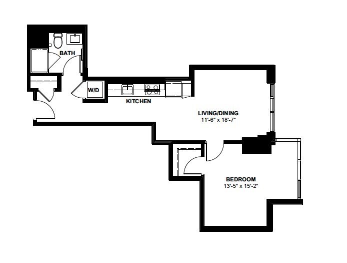1 bed, 1 bath apartment for rent at 1 Canal St Unit 906, North End — photo 11 of 11