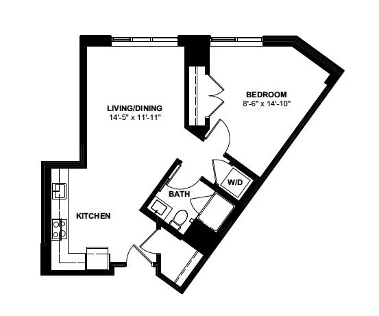 1 bed, 1 bath apartment for rent at 1 Canal St Unit 918, North End — photo 11 of 11