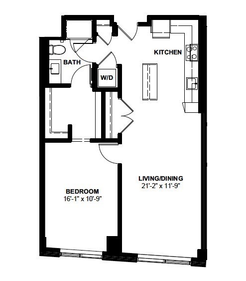 1 bed, 1 bath apartment for rent at 1 Canal St Unit 919, North End — photo 11 of 11