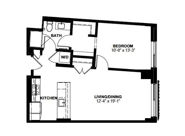 1 bed, 1 bath apartment for rent at 1 Canal St Unit 929, North End — photo 10 of 10