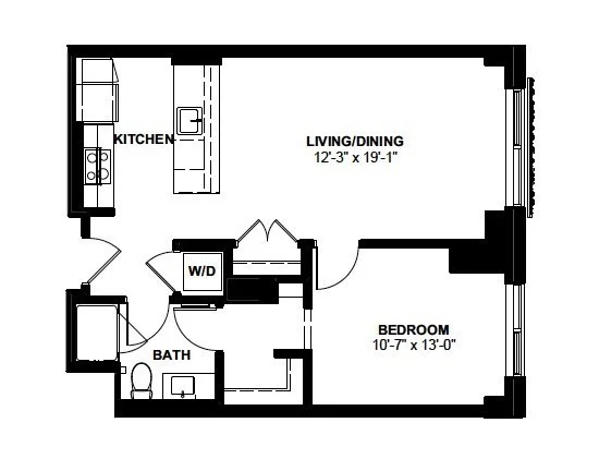 1 bed, 1 bath apartment for rent at 1 Canal St Unit 931, North End — photo 11 of 11