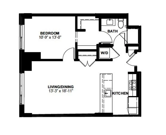 1 bed, 1 bath apartment for rent at 1 Canal St Unit 934, North End — photo 10 of 10