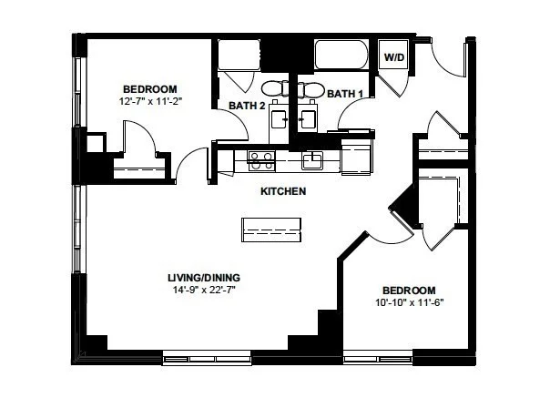 2 bed, 2 bath apartment for rent at 1 Canal St Unit 938, North End — photo 12 of 12