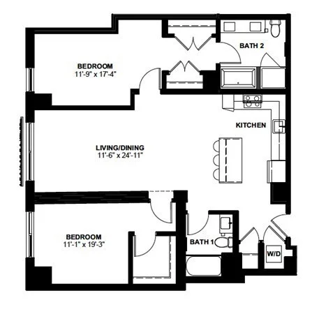 2 bed, 2 bath apartment for rent at 1 Canal St Unit PH 1103, North End — photo 13 of 13