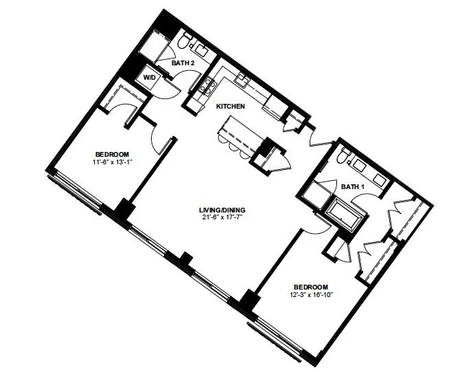 2 bed, 2 bath apartment for rent at 1 Canal St Unit PH 1107, North End — photo 12 of 12