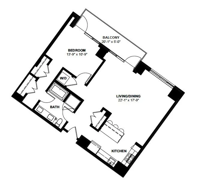 1 bed, 1 bath apartment for rent at 1 Canal St Unit PH 1110, North End — photo 11 of 11