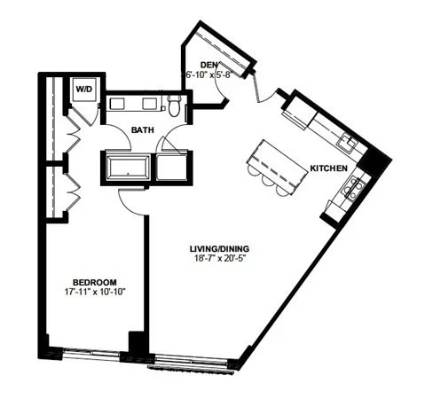 1 bed, 1 bath apartment for rent at 1 Canal St Unit PH 1111, North End — photo 12 of 12