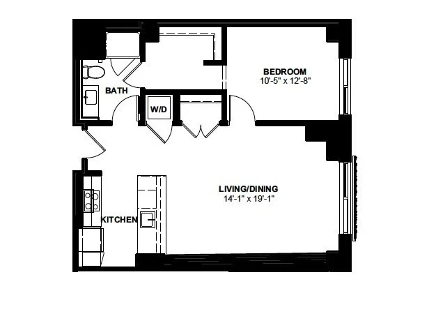 1 bed, 1 bath apartment for rent at 1 Canal St Unit PH 1125, North End — photo 10 of 10