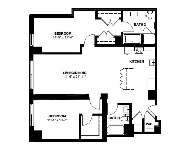 2 bed, 2 bath apartment for rent at 1 Canal St Unit PH 1203, North End — photo 12 of 12