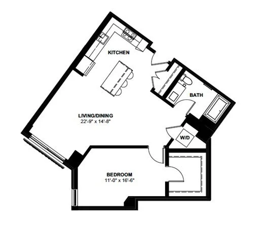 1 bed, 1 bath apartment for rent at 1 Canal St Unit PH 1205, North End — photo 10 of 10
